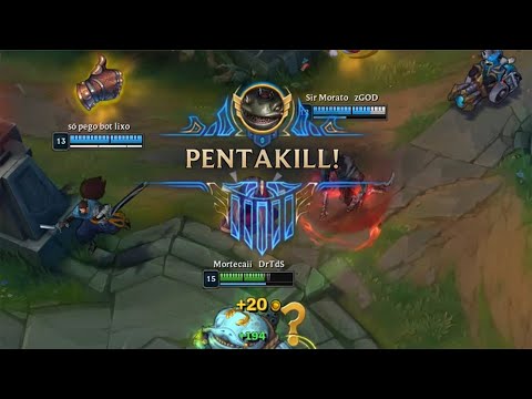 PENTAKILL DE TAHM KENCH 1v9 🐸 | League Of Legends