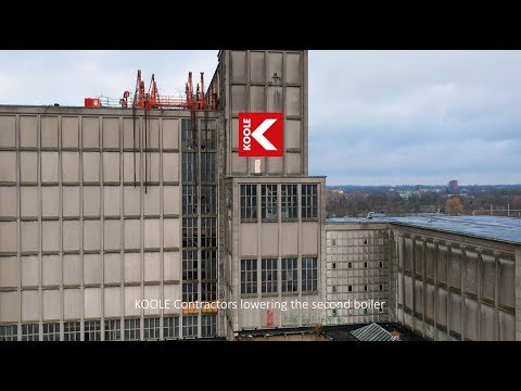 KOOLE Contractors lowering the second boiler at Harculo
