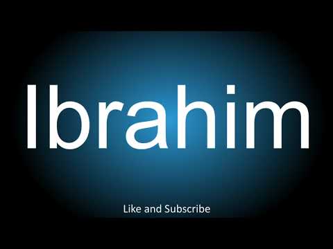 How to correctly pronounce in Arabic - Ibrahim.
