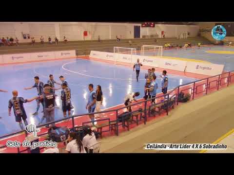 Ceilândia - Arte Líder 4 X 6 Sobradinho - oitavas de final da copa Brasília de futsal 