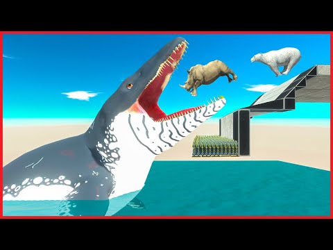 EVADE SPIKES and JUMP OVER WHALE - Animal Revolt Battle Simulator