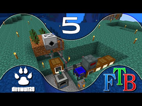 FTB Direwolf20 1.7 ~ Ep 5 ~ Semi-Ghetto Tree Farm!