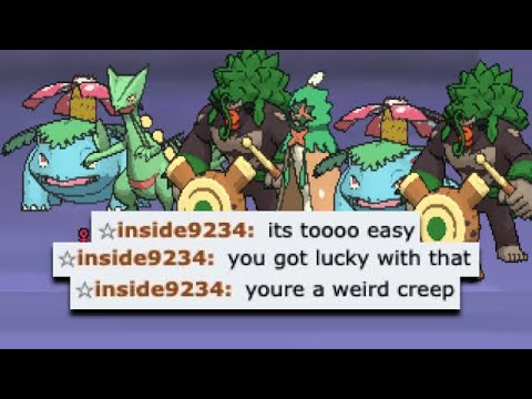 Destroying Salty Pokemon players with only Grass Starters