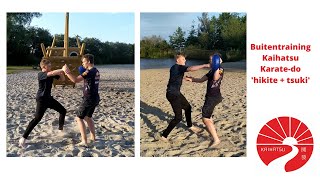 Buitentraining hikite+tsuki