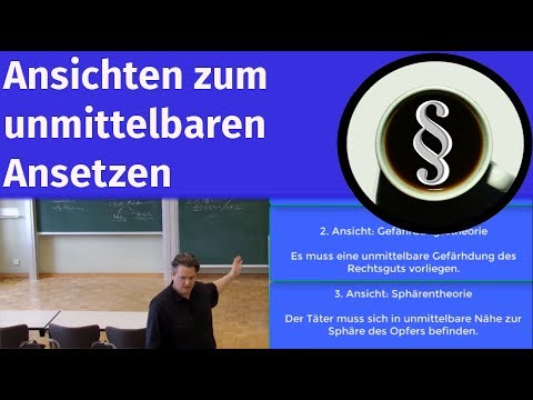 Ansichten zum unmittelbaren Ansetzen