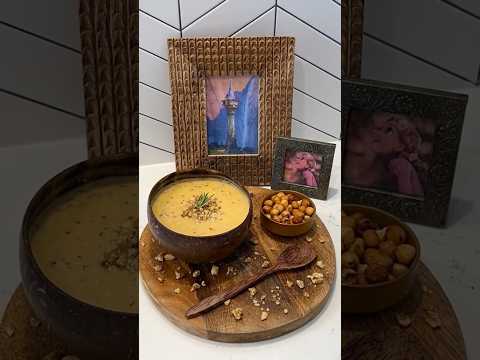 Rapunzel’s Hazelnut Soup 💜 #shorts #disney #disneyfood #cooking #tangled #rapunzel