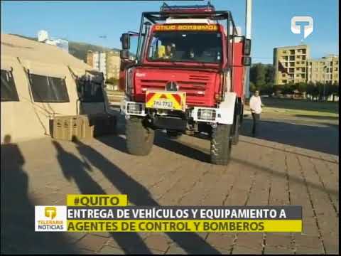 Entrega de vehículos y equipamiento a agentes de control y bomberos
