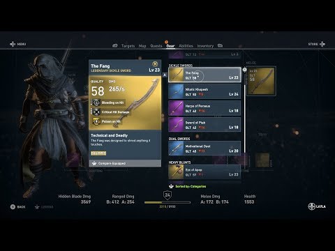 Assassins Creed Origins - How to instant level/weapons for free, Glitch/Cheat(Requires cobra pack)