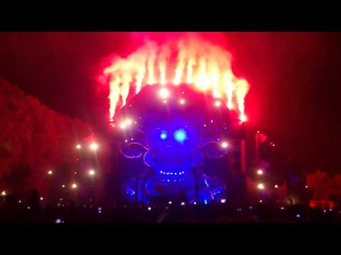 EndShow With Firework Q-Dance Stage At Mysteryland Chile 2013