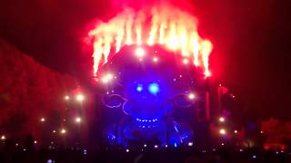 EndShow With Firework Q-Dance Stage At Mysteryland Chile 2013