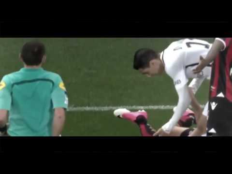 Angel Di Maria RED CARD | Horrible Tackle  | Nice VS PSG | 4-30-17