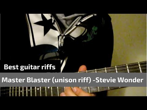 Master Blaster - Stevie Wonder harmony riff on guitar
