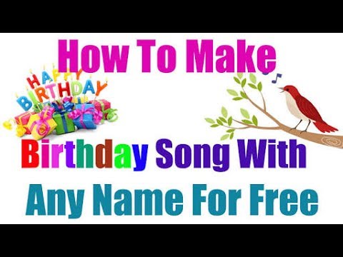How to make birthday song with any name for free in Telugu 2017 || Ishwar technology ||birtday songs