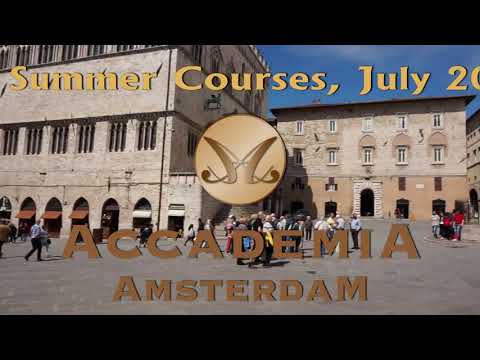 Summer courses Accademia Amsterdam, Perugia & Deruta, Italy 2021