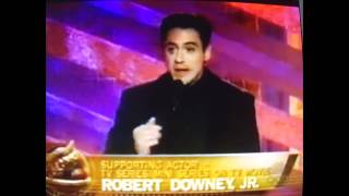 Robert Downey Jr wins Golden Globe for Ally McBeal