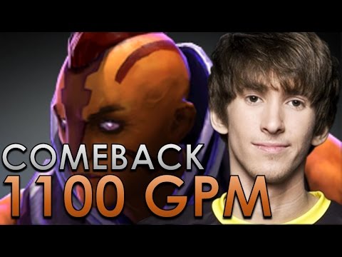 Dendi's Antimage with 1100 GPM & Amazing Comeback | Road to Kiev Major 7.14