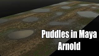 Maya Puddle Shader Tutorial