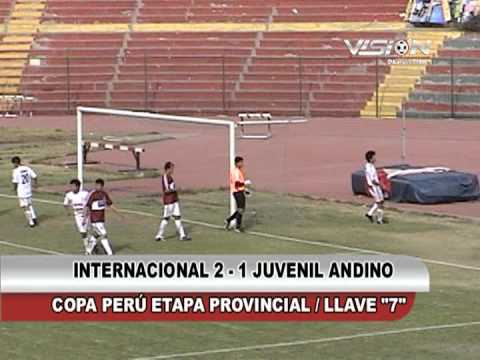 INTERNACIONAL  2 - 1 JUVENIL ANDINO COPA PERU ETAPA PROVINCIAL - Visión Deportiva 2013 TVT Canal 39