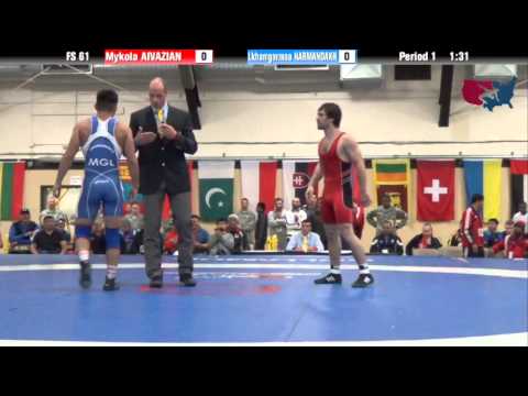 61 KG QF - Mykola Aivazian (UKR) vs Lkhamgarma Narmandakh (MGL)