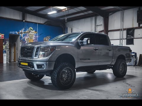 2019 Nissan Titan Gets Customized With A 7.5 Inch Fabtech Lift Kit + Black Rhino Wheels