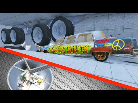 BeamNG DRIVE - Giant car recycling machine #9