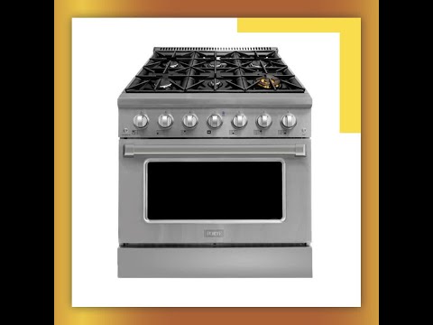 Forte 36" Freestanding Natural Gas Range 6 Burners in Stainless Steel