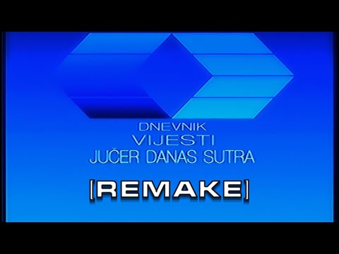 [Remake] JRT TV Zagreb - Dnevnik, Vijesti, Jučer Danas Sutra - Špice (1987-1990) (50fps)