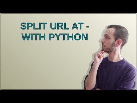Split Url At With Python