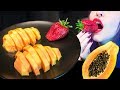 ASMR Super Juicy Fresh Papaya Eat The Whole Thing Relaxing Eating No Talking V