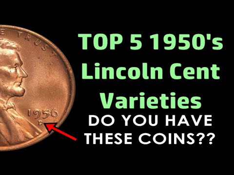 **TOP 5** 1950's Lincoln Penny Varieties - Easy To Find & Worth BIG Money!