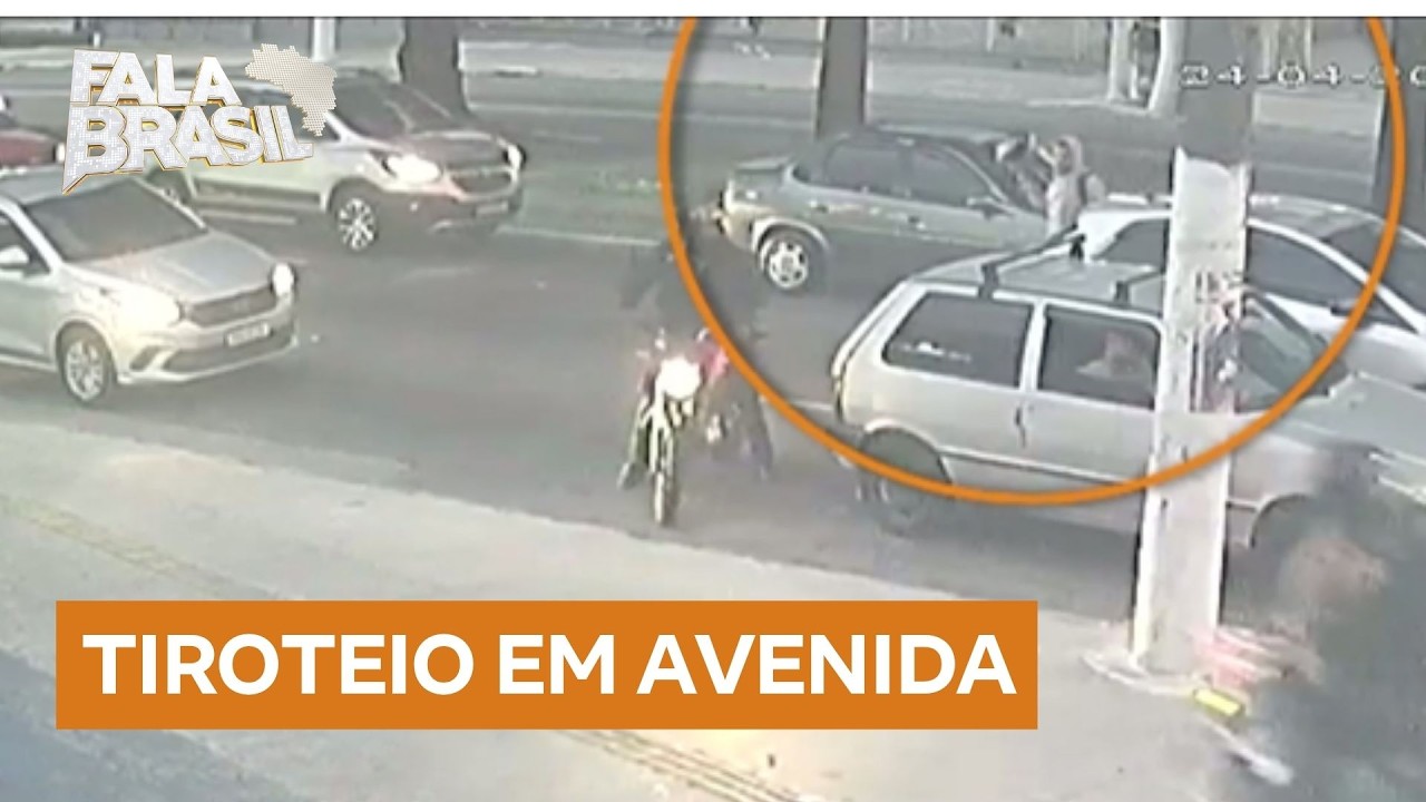 Police officer reacts to robbery and shoots criminals on Avenida Cupecê, southern São Paulo.