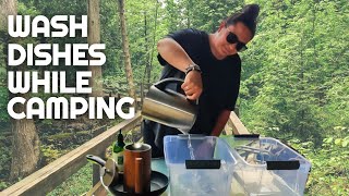 How to WASH DISHES while CAMPING | Camping for Beginners | Camping Tips and Tricks