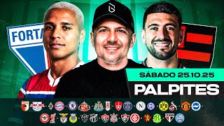 PALPITES DE FUTEBOL PARA 25 10 2025 (SÁBADO) | Boleiros Tips