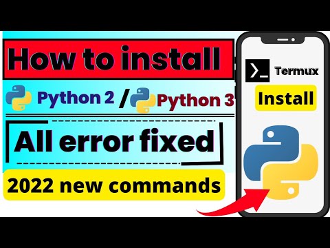 How To Install Python2 And Python3 On Termux Hacking With Android Ehr