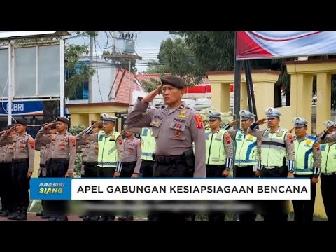 POLRES PEMALANG GELAR APEL GABUNGAN DALAM RANGKA KESIAPSIAGAAN BENCANA