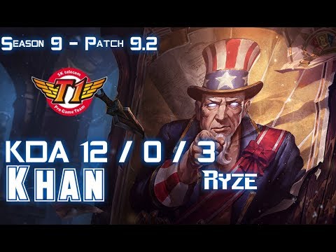 SKT Khan RYZE vs VLADIMIR Top - Patch 9.2 KR Ranked