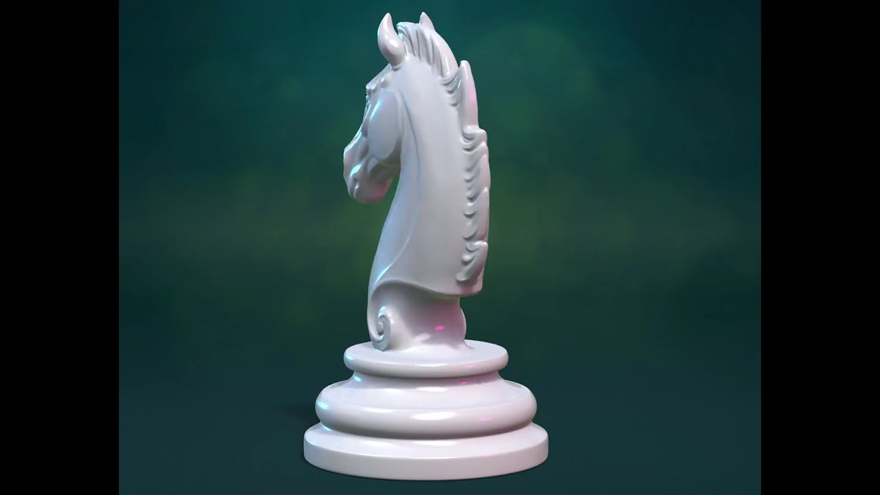 Chess knight horse pendant 3D Print Model