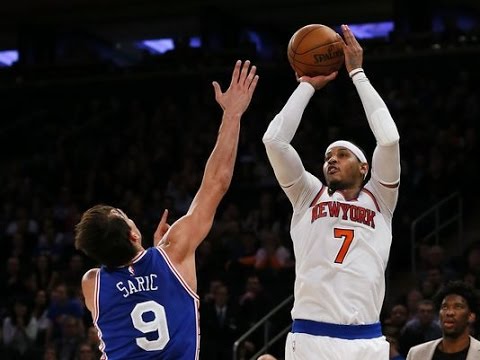 Carmelo Anthony vs 76ers (25/02/2017) - 37 Pts, 6 Rebs, 15-25 FGM, Clutch!