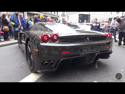 FULL CARBON FERRARI ENZO AT GUMBALL 3000 IN LONDON!