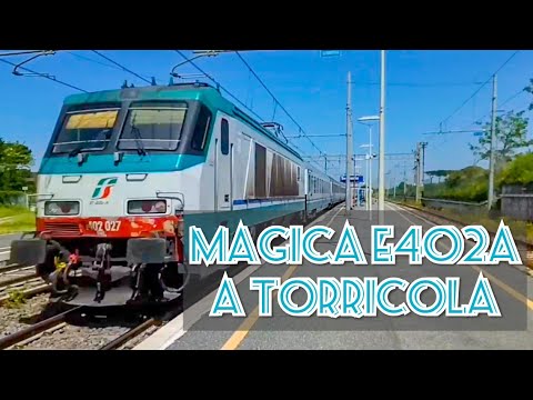 E402A 027 & E402b ex Frecciabianca, IC+ICN, In transito nelle stazioni di Torricola e Ciampino.