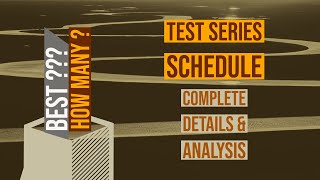 Test Series Schedule (21 Sept-20 Jan) || Approach & Strategy || Best Test Series || Calendar || GATE