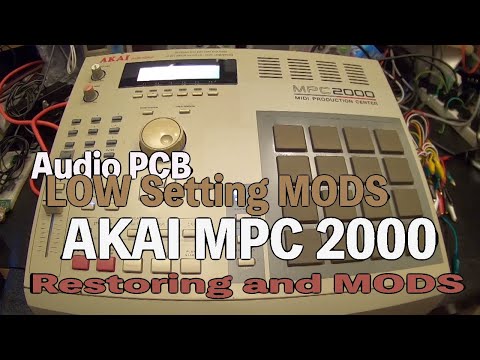 lofi sampler AKAI MPC2000 Restore and MODS and Fix ,Low setting (EZAS/Restoring /Repair Display