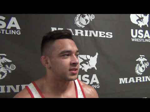 Jace Luchau (CA), 2019 Junior Men's Freestyle National champion at 152 lbs.