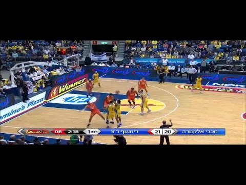 Maccabi Tel-aviv with 18 3-pointers  vs. the Ironi Nes Ziona
