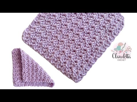 Einfachen WASCHLAPPEN häkeln / Blümchen Muster