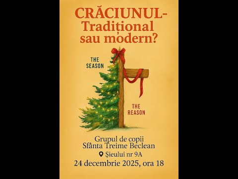 Crăciun 2025 | Seara de ajun | Scenetă tineri și program copii | Biserica Sfânta Treime Beclean