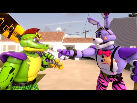 Glamrock Bonnie vs Monty ... | FNAF SECURITY BREACH....