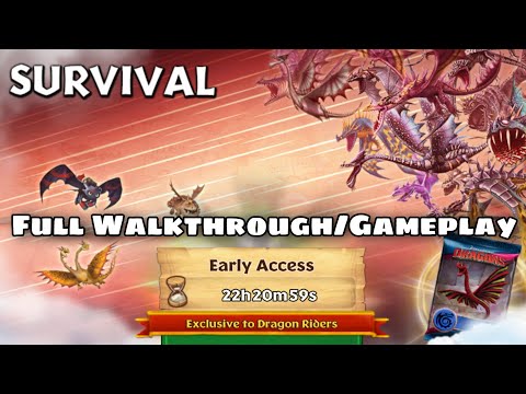 NEW SURVIVAL GAUNTLET Full Gameplay/Walkthrough - Dragons:Rise of Berk