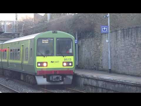 Irish Rail 8510 class train departing Glenageary, Co Dublin