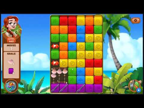 Lost Island Blast Adventure Level 443 - NO BOOSTERS 🏝️ | SKILLGAMING ✔️